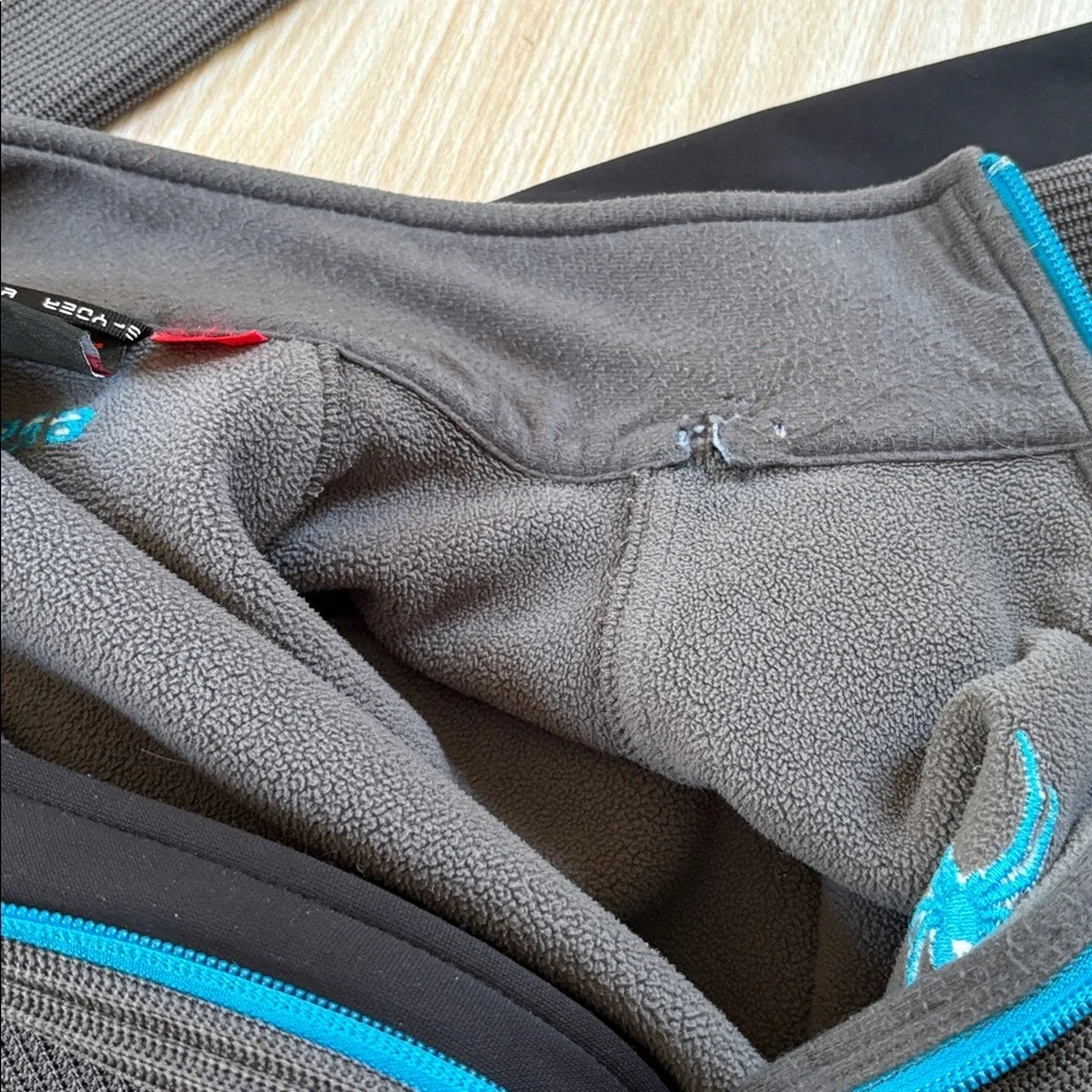 Spyder core sweater 1/4 zip jacket black gray